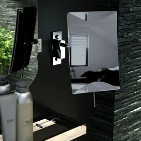 Geesa Mirror scheerspiegel 1 arm 3x vergrotend 150x225 mm chroom