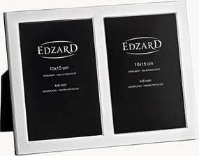 Verzilverde dubbele fotolijst Salerno