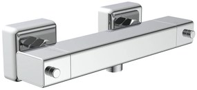 Schutte Signo thermostatische douchekraan vierkant chroom