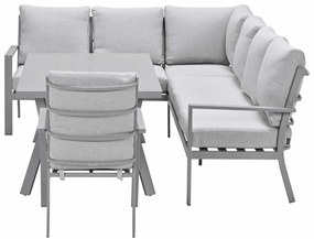 Garden Impressions Senja lounge dining set 4-delig links incl. stoel - valley sand