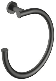 Hotbath &More handdoekring geborsteld zwart PVD