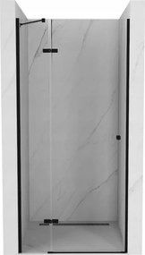 Mexen Roma draaibare douchedeur 90 cm, transparant, zwart - 854-090-000-70-00