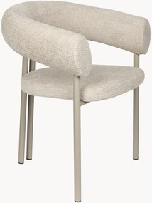 Gestoffeerde eetkamerstoelen met armleuningen Heels, 2-delig