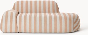 Gestreepte bank Wolke (2-zits) met chaise longue