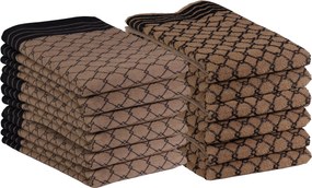 Keuken-&amp;Theedoek deluxe– set van 12 – beige