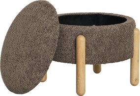 Medas Opbergpoef Bouclé - Brown