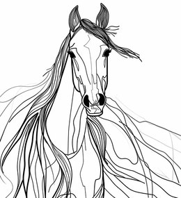 Ilustratie Line Horse, Justyna Jaszke