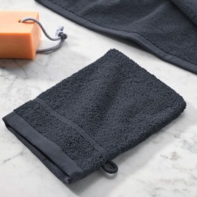 Set van 4 washandjes in bouclette badstof, Zavara