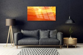 Print op plexiglas Sun sea landscape 100x50 cm