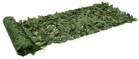 vidaXL Balkonscherm met donkergroene bladeren 500x75 cm