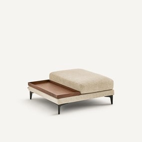 Voetensteun met dienblad, structuurmix, MODERNISTE, ontwerp Emmanuel Gallina