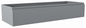 Mondiaz FOGE wastafelonderkast - 130x45x25cm - 1 lade - uitsparing links - softclose - Plata M44113Plata