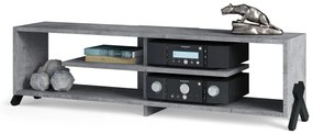 VIK RTV-140 kast, Millenium Beton - MODERNE TV-MEUBEL VOOR DE WOONKAMER