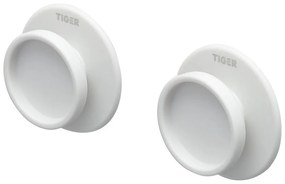 Tiger Tess handdoekhaak wit 2 stuks