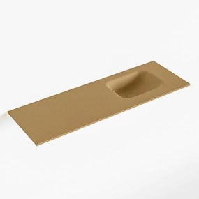 Mondiaz LEX Fontein - 90x30x0.9cm - wasbak Rechts - zonder kraangaten - voor toiletmeubel - Solid surface - Oro F51118Oro