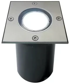 Grondspot LED Ø11 incl. GU10 Vierkant RVS
