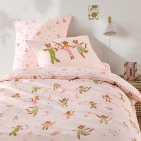 Dekbedovertrek van biologisch katoen, CHATS FLEURIS