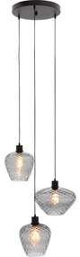 Goossens Hanglamp Dijon, Hanglamp met 3 lichtpunten Ø35cm