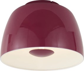 Retro plafondlamp rood met witte binnenkant incl. LED 3-staps dimbaar - Vera