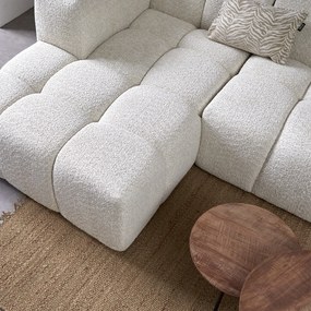Design Bank Creme U-vorm Rechts