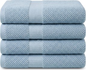 Handdoek Popcorn Collectie – 4 stuks – 50×90 – lichtblauw
