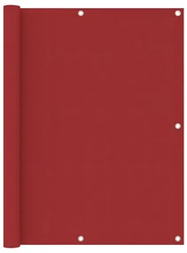 vidaXL Balkonscherm 120x500 cm oxford stof rood
