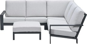 Garden Impressions Coba loungeset 4-delig donker grijs - valley sand