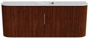 Mondiaz Joya DLux 105cm toiletmeubel ronding links/rechts ruby met wastafel faye midden 1 kraangat opalo