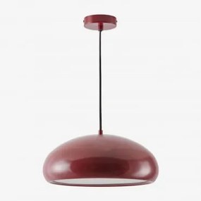 Plafondlamp In Metaal Hilma Wijn Rood - Sklum
