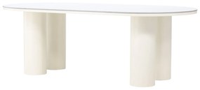 Jörn Eettafel - Erik - 110x220 cm -  Sintered Stone / FSC 100% - Wit/Cream - Jörn