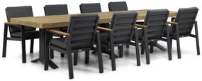 Tuinset 8 personen 330 cm Aluminium Grijs Lifestyle Garden Furniture Marietta/Superior