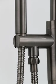 Saniclear Iron vrijstaande badkraan verouderd ijzer - gunmetal