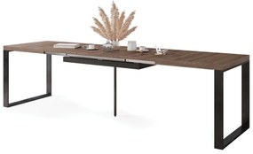 AVARI Bruin eiken - LOFT TAFEL VOOR WOONKAMER/EETKAMER UITKLAPBAAR TOT 270 cm!