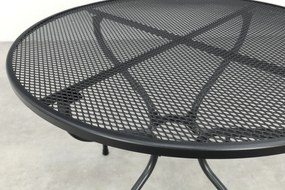 Strekmetaal ronde bistrotafel Ø90 cm. - Antraciet