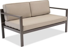 Porto Garden Point tweezits tuinbank bruin