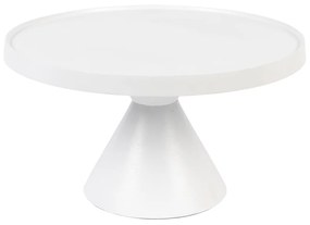Zuiver Floss Ronde Salontafel Wit Aluminium - 60 X 60cm.