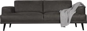 2,5 zitsbank - Lagos - leer Bull antraciet 67