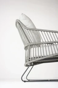 4 Seasons Outdoor Ancora loungestoel antraciet Silver Grey SALE  Loungestoel    antraciet weerbestendig