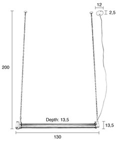 Zuiver Prime Mat Zwarte Hanglamp 130 Cm