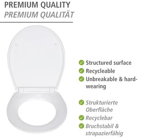 Wenko Embossed softclose toiletzitting Canyon