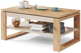 NUO eiken artisan / beige, salontafel