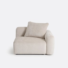 Rechthoekig element voor modulaire sofa, in jacquard chenille, AMAD