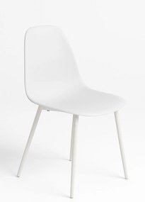 Stoel White Teok Kunstleer