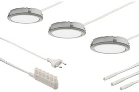 Elektra LD8001 LED Set Inbouwspots Ø 8,2x2,5 cm RVS-look
