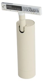 Moderne spot beige met wit voor railsysteem 1-fase GU10 35mm - Slimline Uzzy