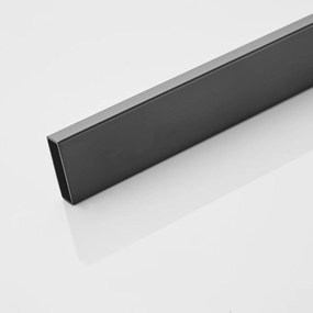 Saniclear Modern klemmen + stabilisatiestang 100cm zwart mat