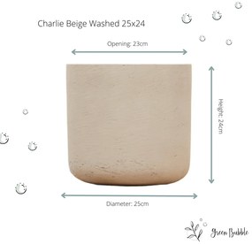 Pot Charlie Beige Washed