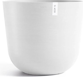 Ecopots bloempot Oslo 75 - Rond - Pure White -Ø75 x H65 cm