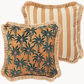 Handgemaakt dubbelzijdig outdoor kussen Laura