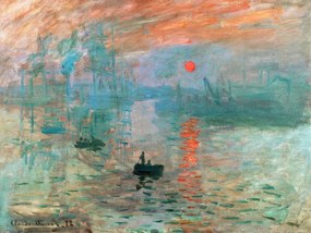 Kunstdruk Impression, Sunrise - Claude Monet, (40 x 30 cm)